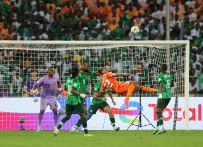 من مباراة نيجيريا وكوت ديفوار في كأس أمم أفريقيا 2023