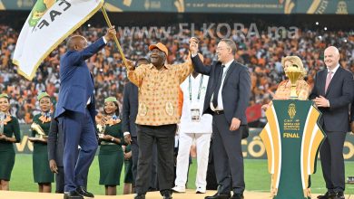 فوزي لقجع يتسلم علم كأس أمم أفريقيا 2025