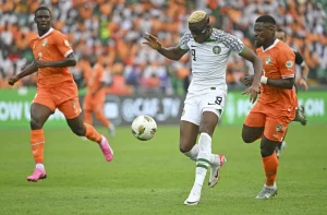 من مباراة نيجيريا وكوت ديفوار في كأس أمم أفريقيا 2023