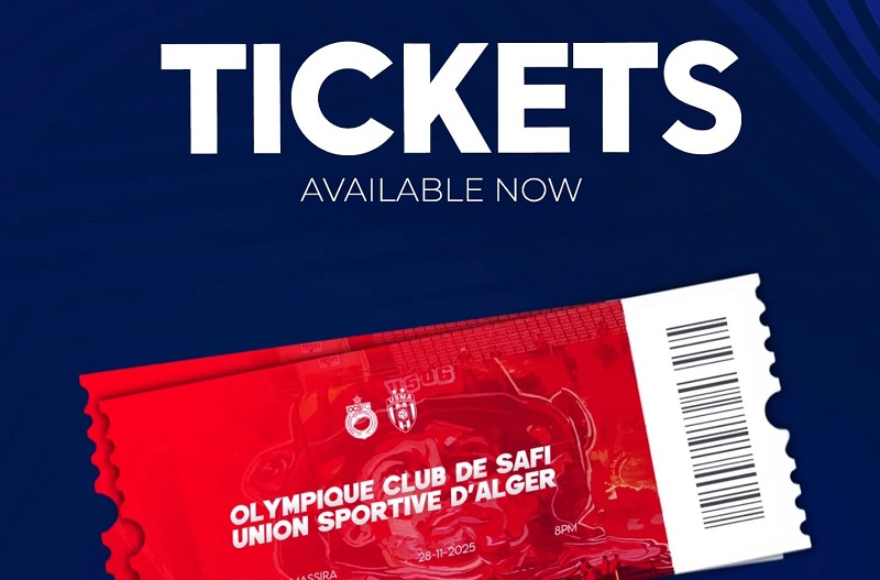 انطلاق بيع تذاكر مباراة أولمبيك آسفي واتحاد العاصمة في الكونفدرالية الإفريقية