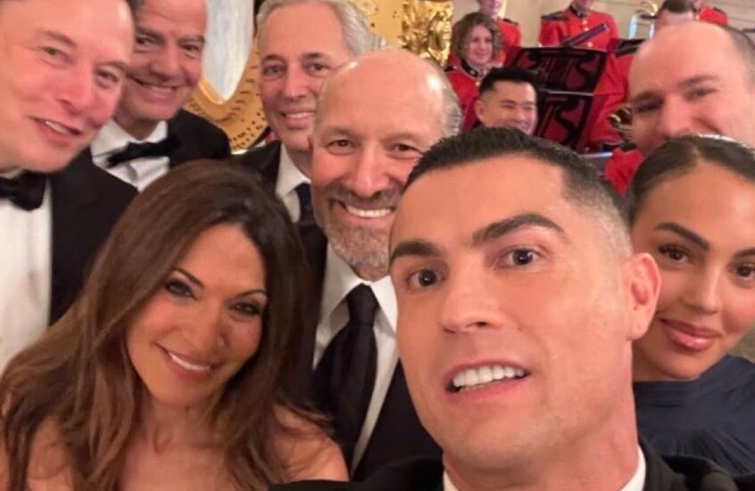 رونالدو في ضيافة ترامب: سيلفي تاريخية تجمع نجومًا عالميين في البيت الأبيض