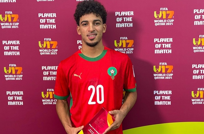 إسماعيل العود يتألق ويقود المغرب إلى ربع نهائي مونديال الناشئين