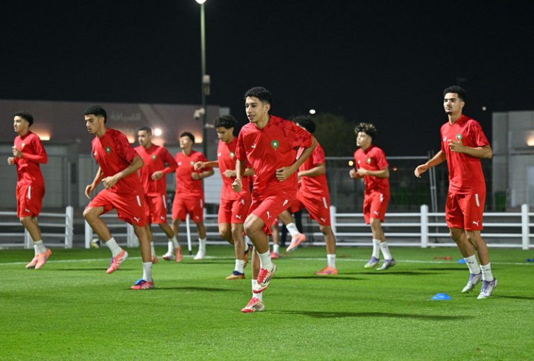 "أشبال الأطلس" يختتمون استعداداتهم لمواجهة البرازيل الحاسمة في مونديال الناشئين