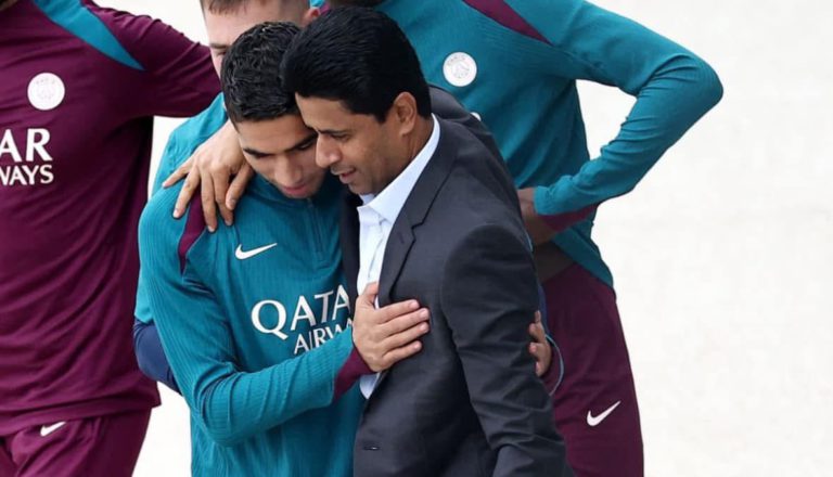 الخليفي يهنئ حكيمي بعد فوزه التاريخي بجائزة أفضل لاعب أفريقي 2025