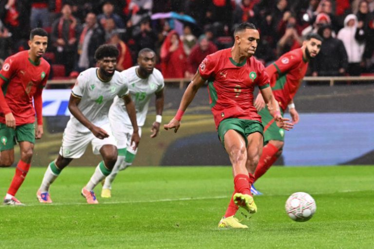 المغرب وجزر القمر يتعادلان سلبيًا في الشوط الأول بكأس أمم أفريقيا