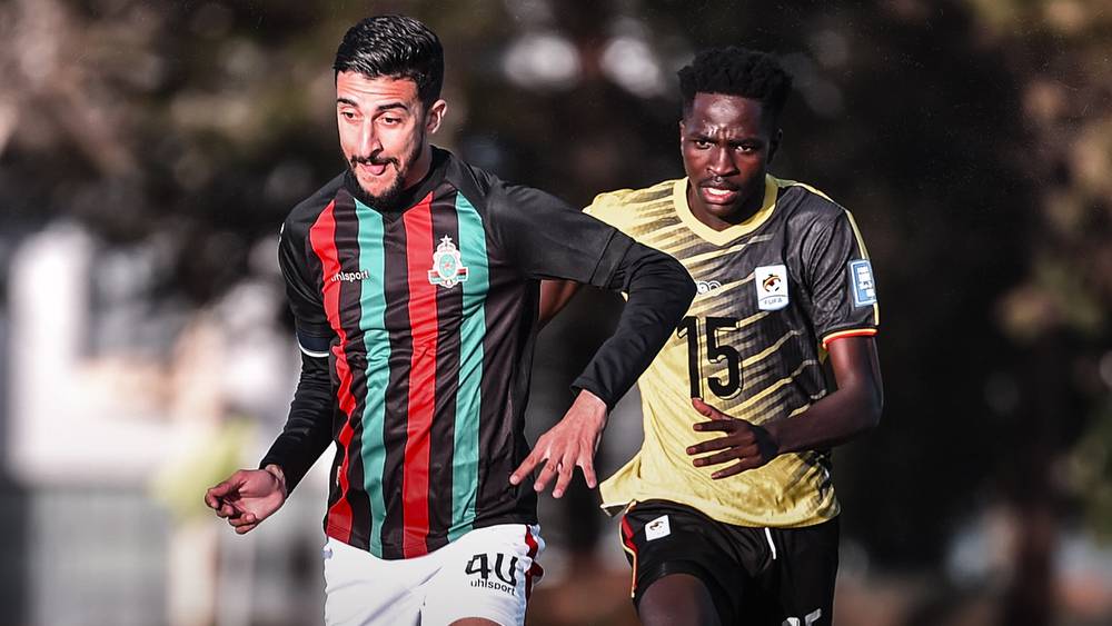 تعادل إيجابي ودي بين الجيش الملكي وأوغندا: أربعة أهداف وندية.