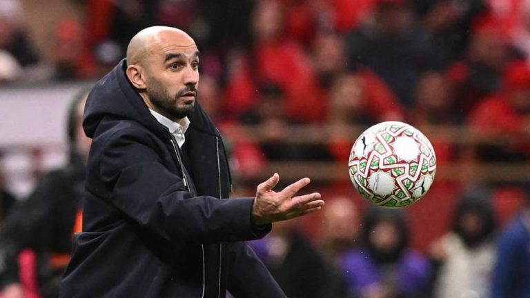 الركراكي: هدفنا كان التسجيل السريع.. ولم نفقد الثقة بالفوز.