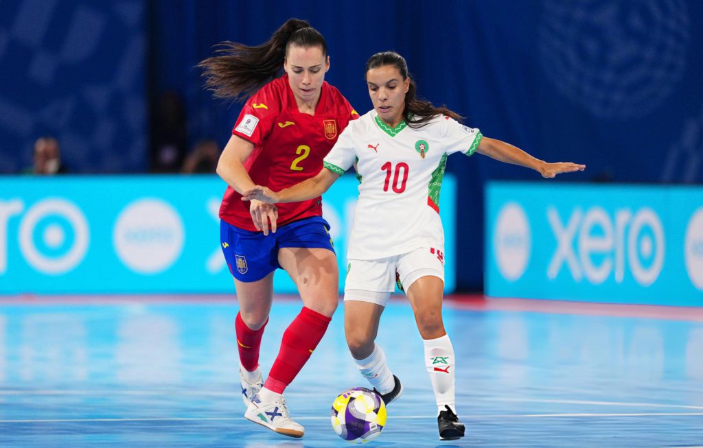 المنتخب المغربي النسوي للفوتسال يودع كأس العالم بهزيمة أمام إسبانيا