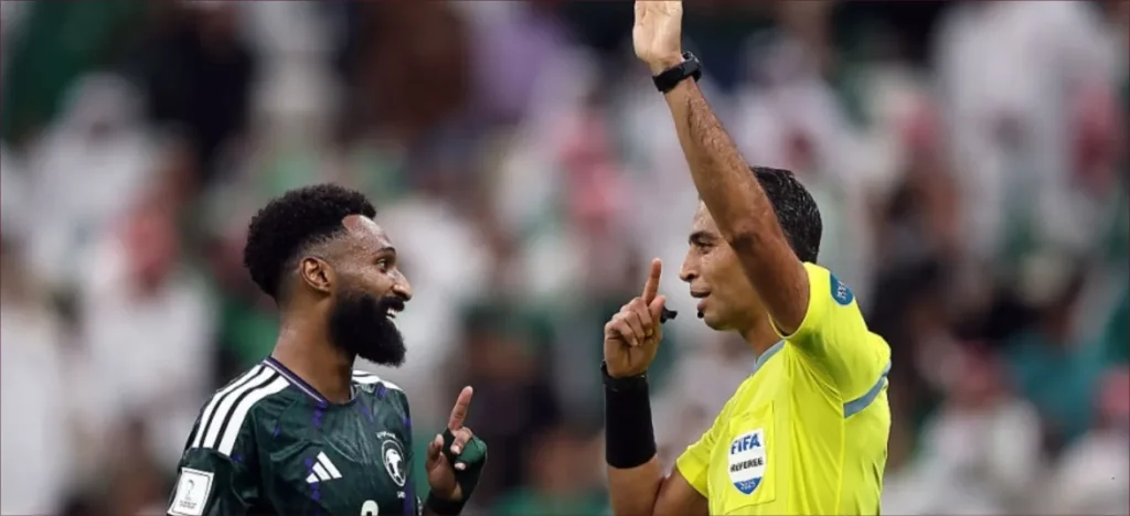 إلغاء هدف وركلة جزاء للسعودية أمام فلسطين