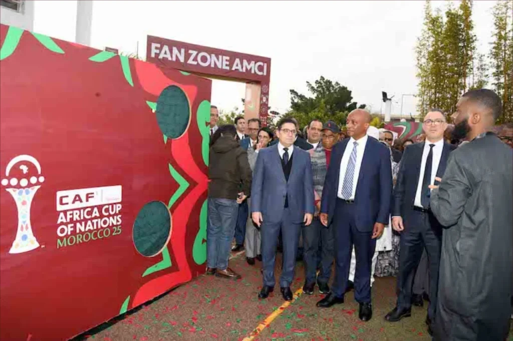 بوريطة ولقجع وموتسيبي يفتتحون منطقة مشجعي "كأس أفريقيا"