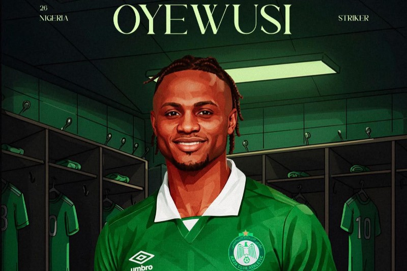 الرجاء الرياضي يتعاقد رسميًا مع المهاجم النيجيري أويووسي