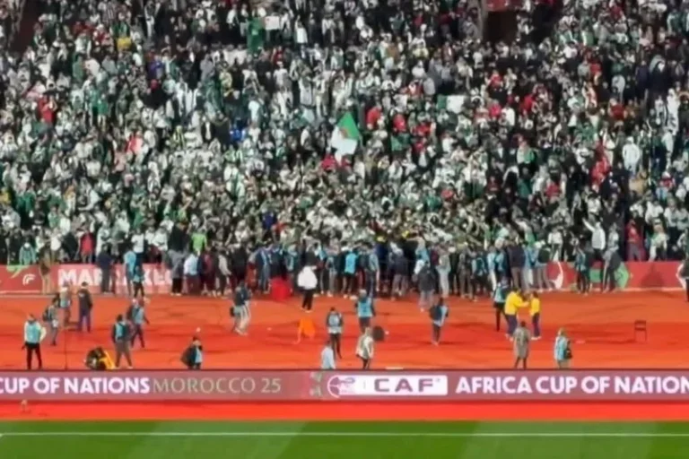 "كاف" تفتح تحقيقًا في شغب مباراة نيجيريا والجزائر بأمم إفريقيا