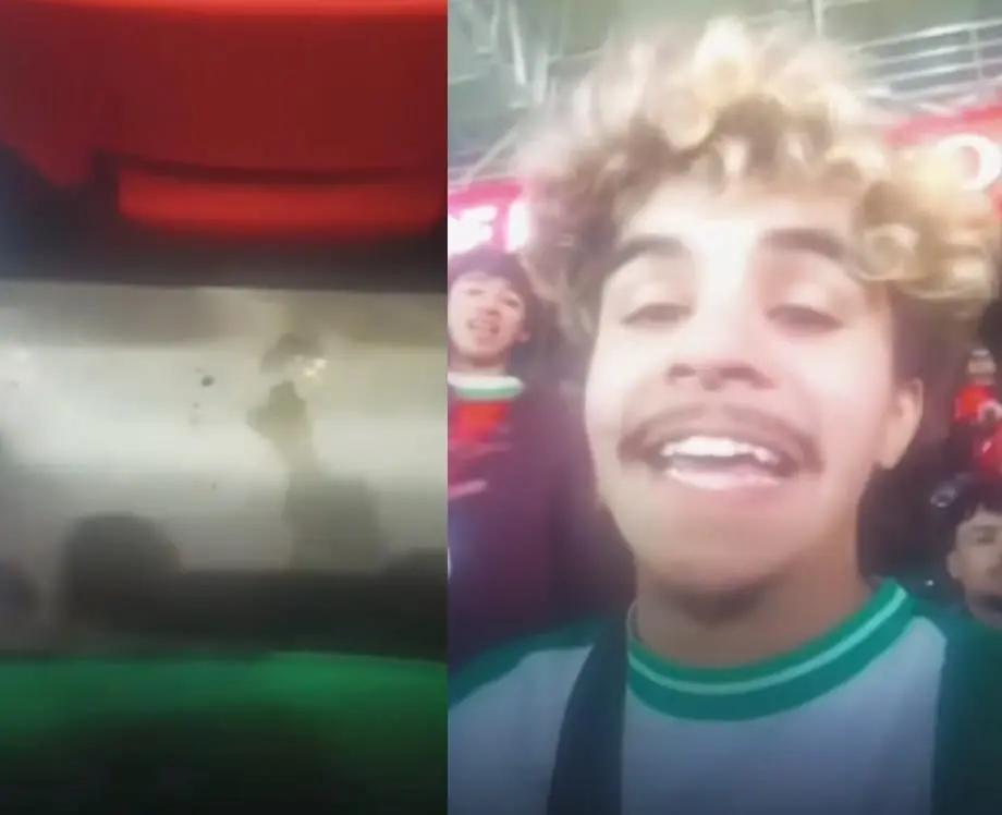 مشجع جزائري يثير الجدل بتبوله في مدرجات ملعب بالرباط