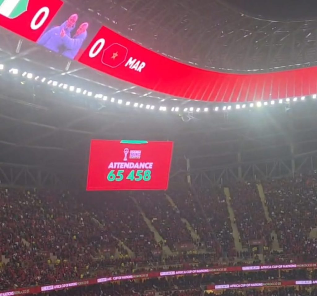 جماهير غفيرة تشهد تعادل المغرب ونيجيريا في نصف نهائي إفريقيا