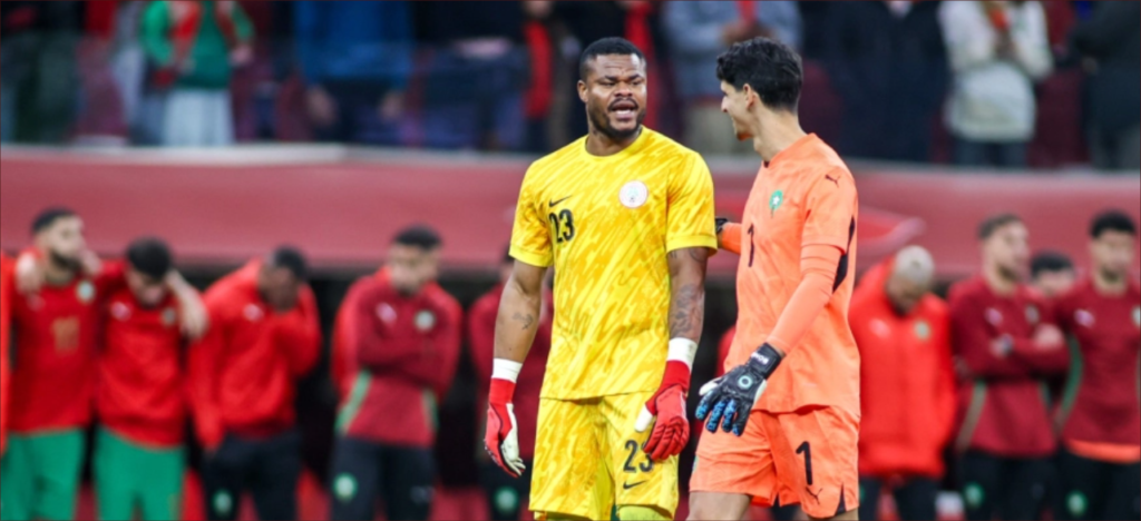 حارس نيجيريا يستفز المغاربة بتعليقات بعد خسارة منتخبهم الإفريقي