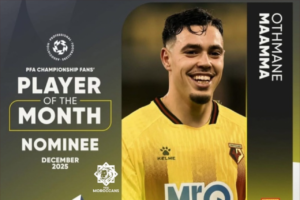 عثمان معما يقترب من جائزة جديدة بعد تألقه في إنجلترا