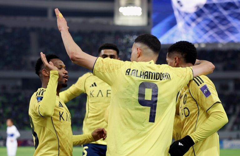 النصر السعودي يفوز على أركاداغ التركماني في دوري الأبطال