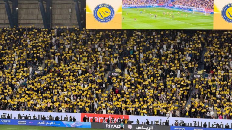 جماهير النصر تدعم رونالدو في كلاسيكو الاتحاد.. "7" تضيء المدرجات