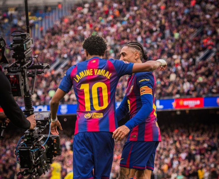 يامال يقود برشلونة للفوز على فياريال بهاتريك في الليغا