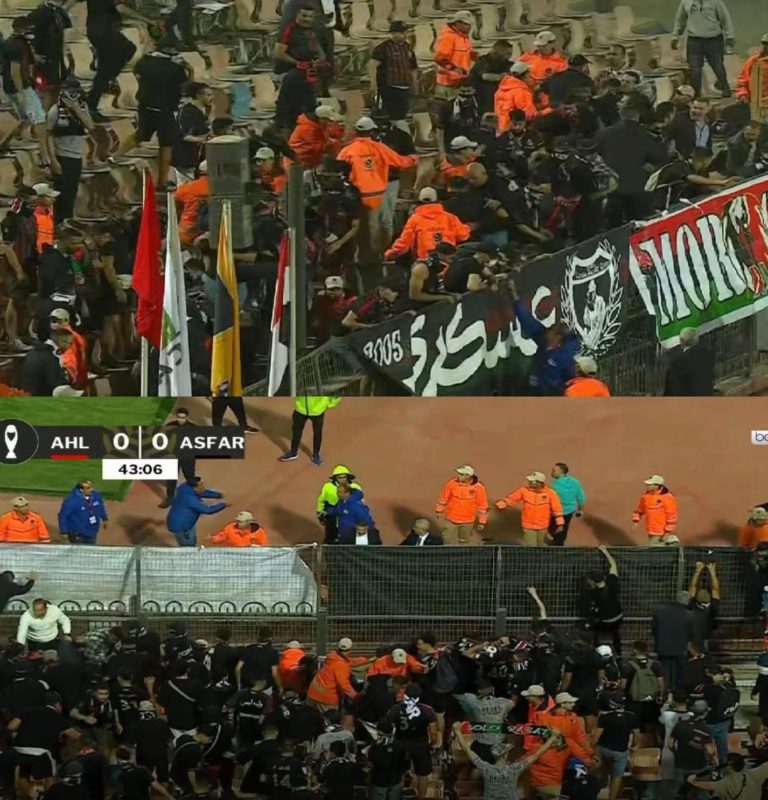 أحداث مباراة الأهلي والجيش الملكي تُحرج الاتحاد الإفريقي