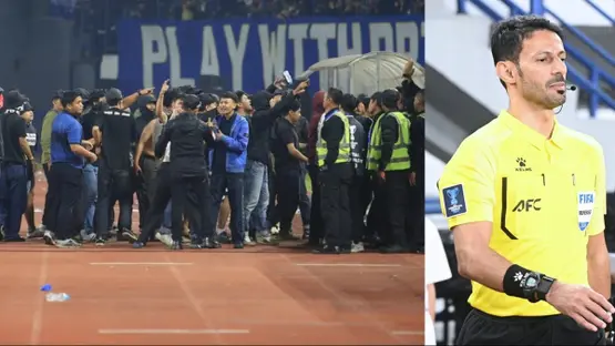 حكم سعودي ينجو من هجوم جماهيري عنيف في إندونيسيا