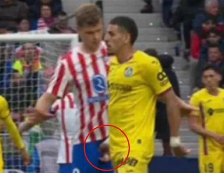 طرد مدافع خيتافي عبقار أمام أتلتيكو مدريد بقرار مثير للجدل