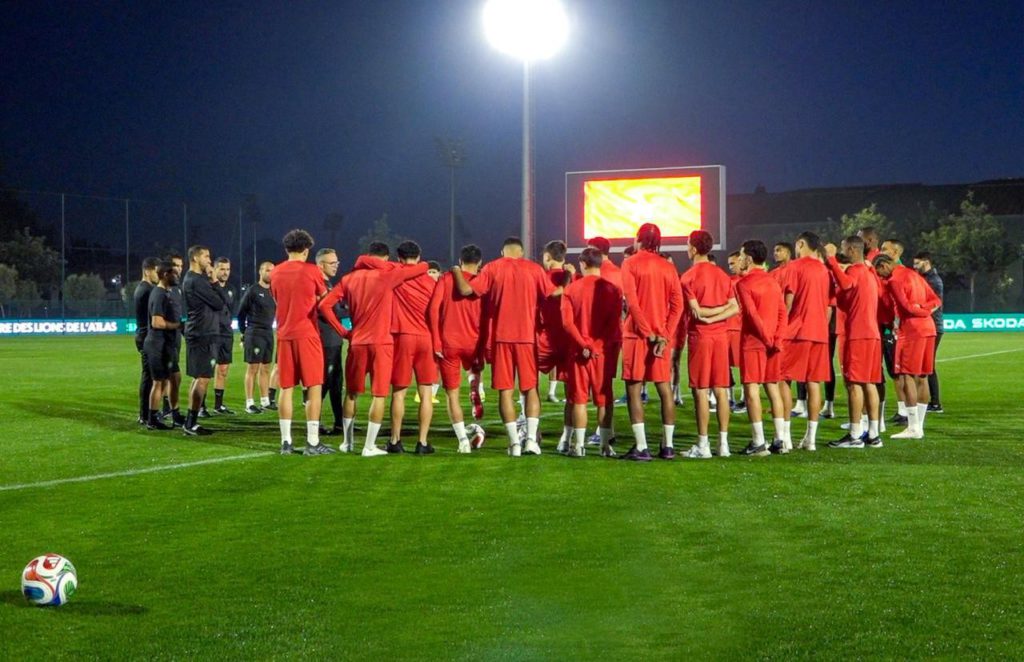 وهبي يقود أول تدريب للمنتخب المغربي استعدادًا للاستحقاقات القادمة