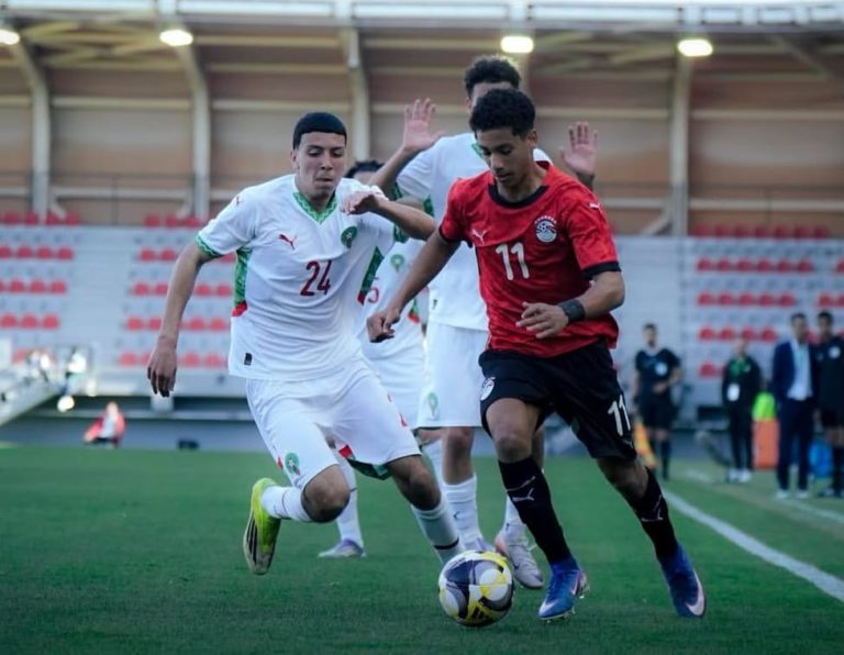 المغرب يفوز على مصر ويتصدر بطولة شمال إفريقيا للناشئين